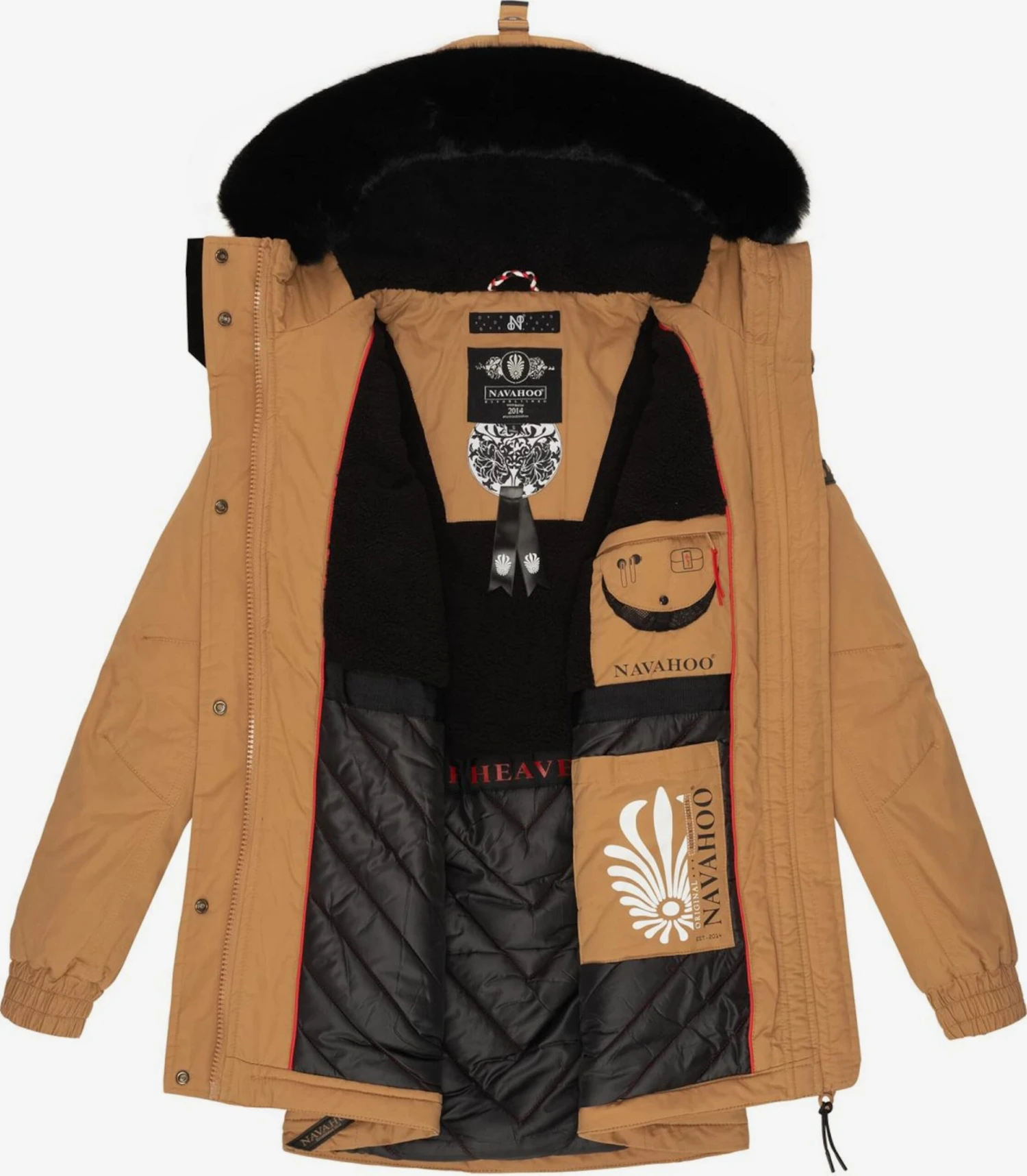 Navahoo Parkas Winterparka Dames Bruin 3 Navahoo Parkas Winterparka Dames Bruin - Afbeelding 3