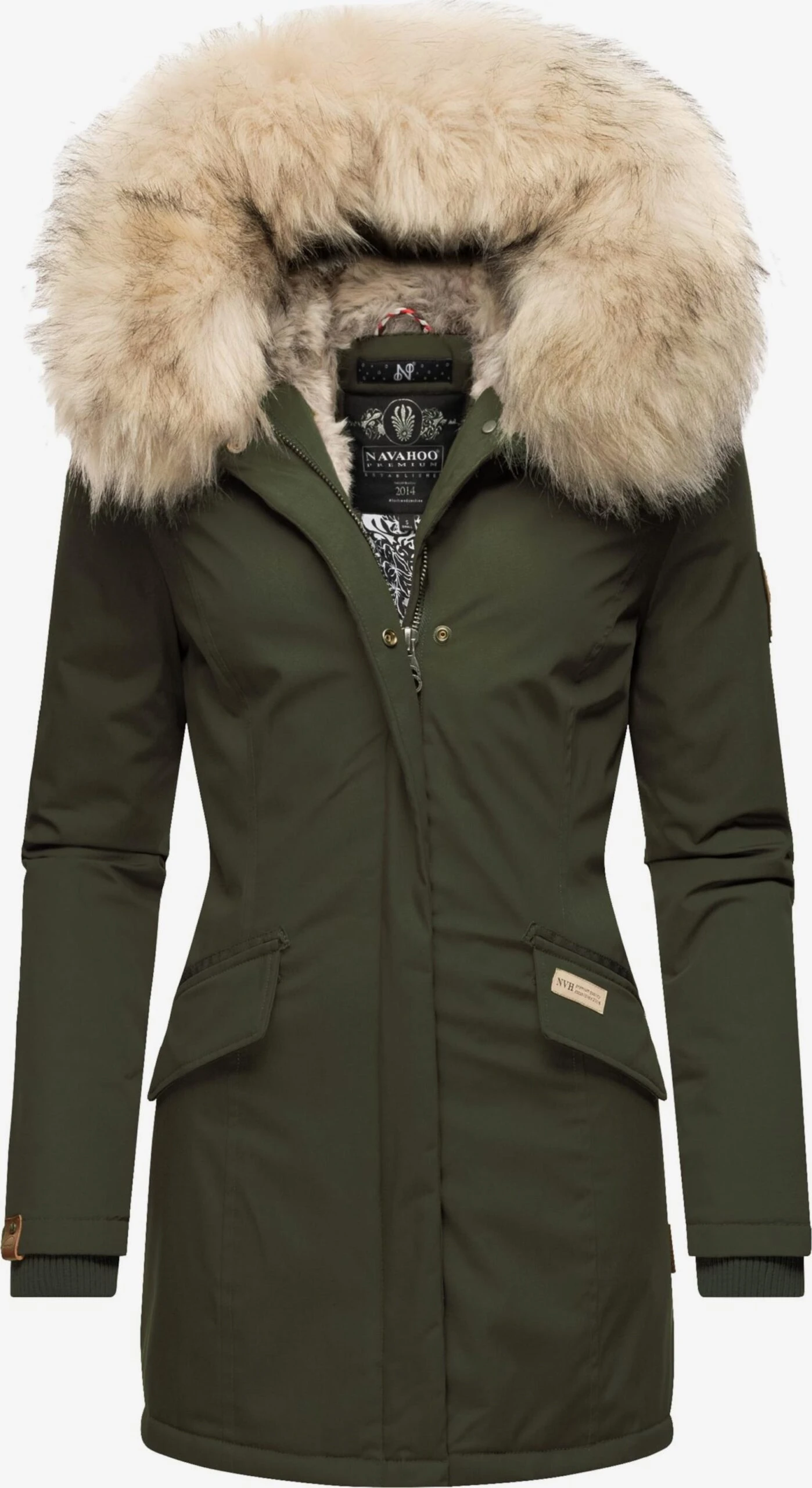 Navahoo Parkas Winterparka Cristal Dames Olijfgroen 1 Navahoo Parkas Winterparka Cristal Dames Olijfgroen