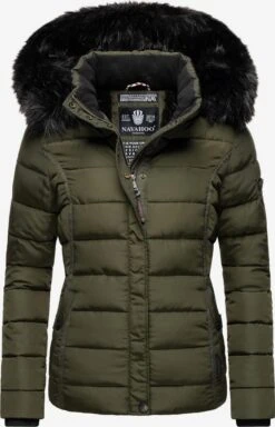 Navahoo Winterjassen Winterjas Miamor Dames Olijfgroen