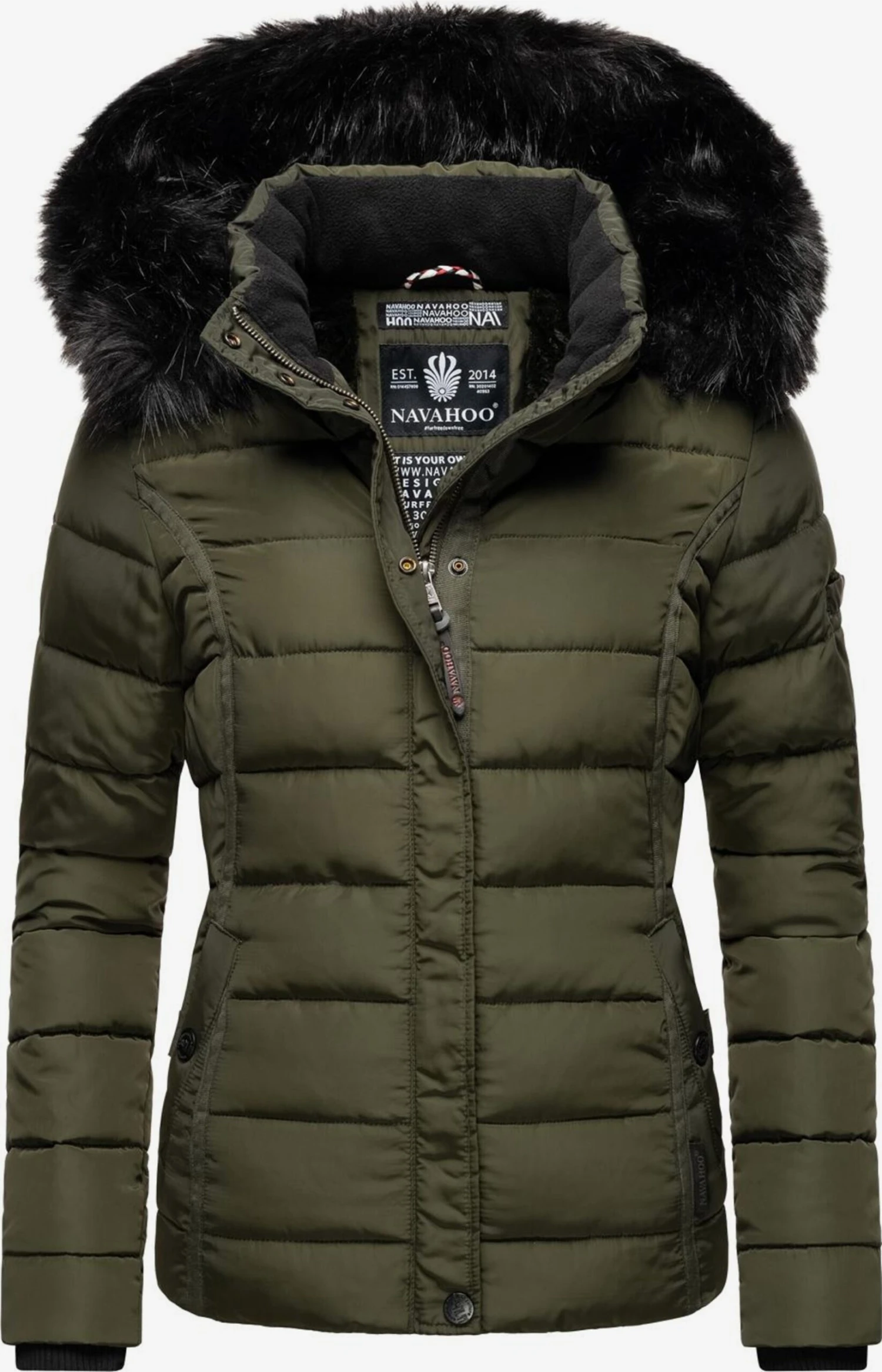 Navahoo Winterjassen Winterjas Miamor Dames Olijfgroen 1 Navahoo Winterjassen Winterjas Miamor Dames Olijfgroen